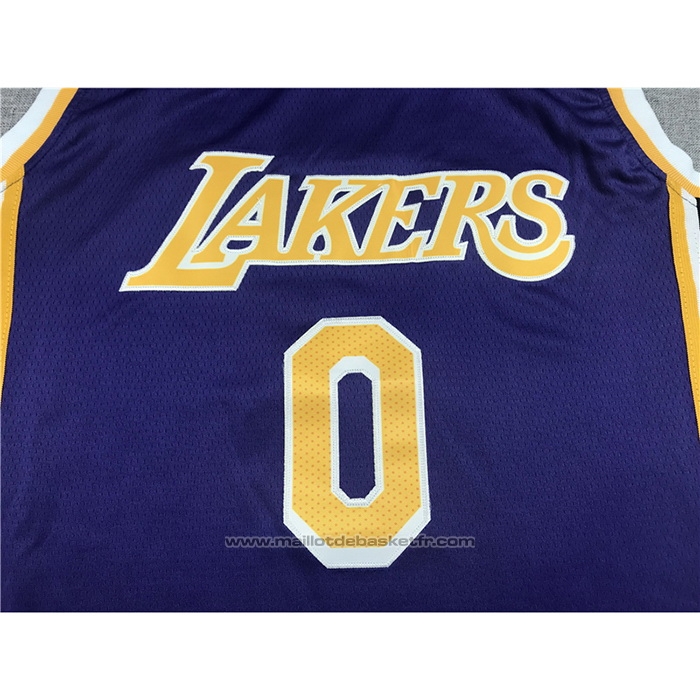 Maillot Los Angeles Lakers Russell Westbrook #0 Statement 2021-22 Voleta